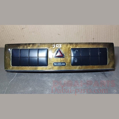 2005-2007 MERCEDES-BENZ C-CLASS W203 HAZARD HEATED UNLOCK CONTROL SWITCH TRIM A203 8702510 OEM