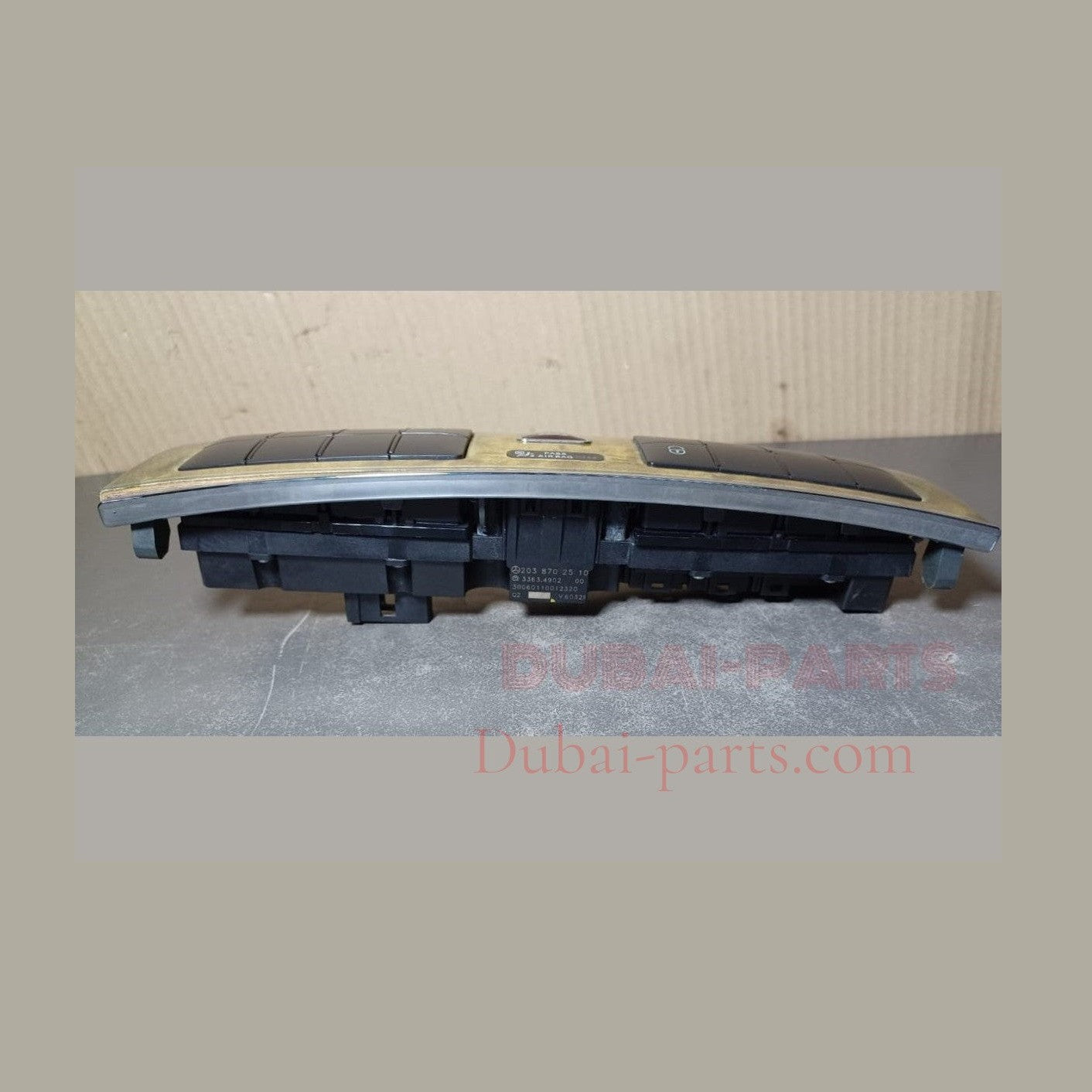 2005-2007 MERCEDES-BENZ C-CLASS W203 HAZARD HEATED UNLOCK CONTROL SWITCH TRIM A203 8702510 OEM