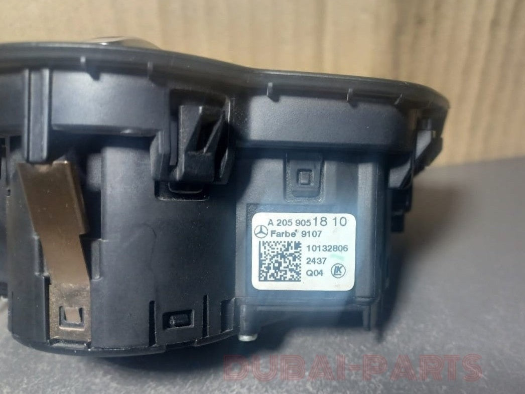 2015-2020 Mercedes-Benz C-Class W205 C300 Headlight Switch Black A205 9051810 OEM