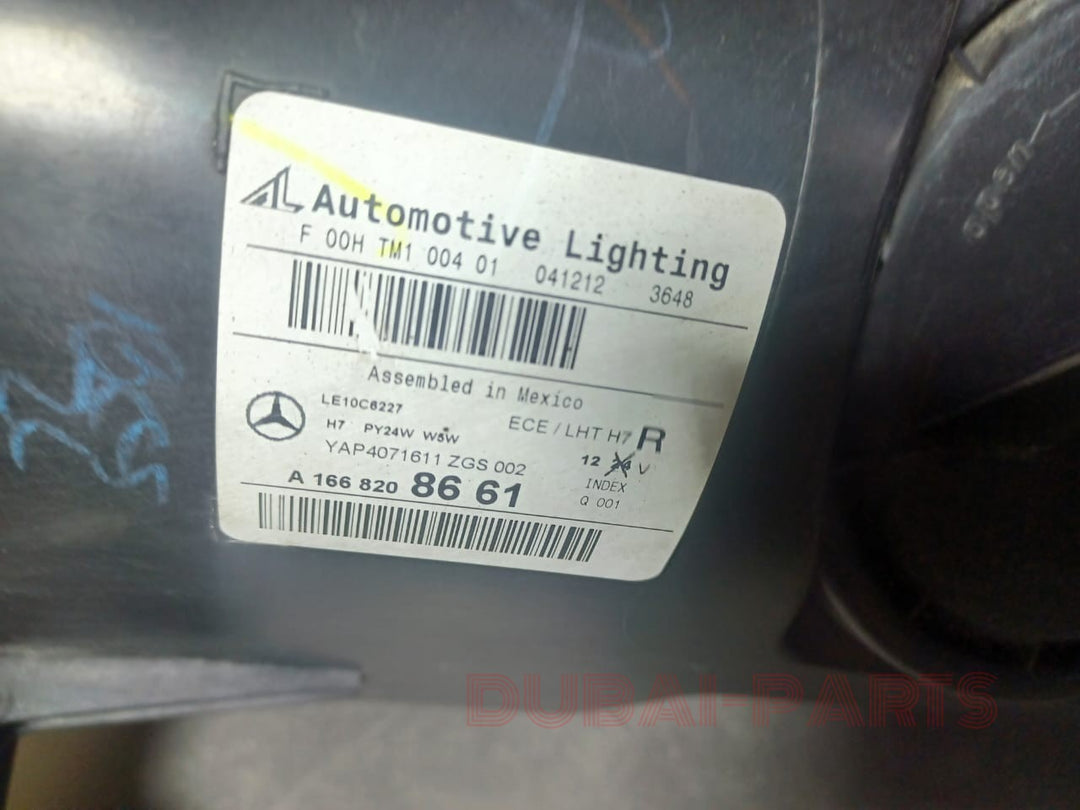 2013-2016 Mercedes-Benz W166 ML350 ML450 ML550 ML63 Right Side Headlight Head Light A166 8208661