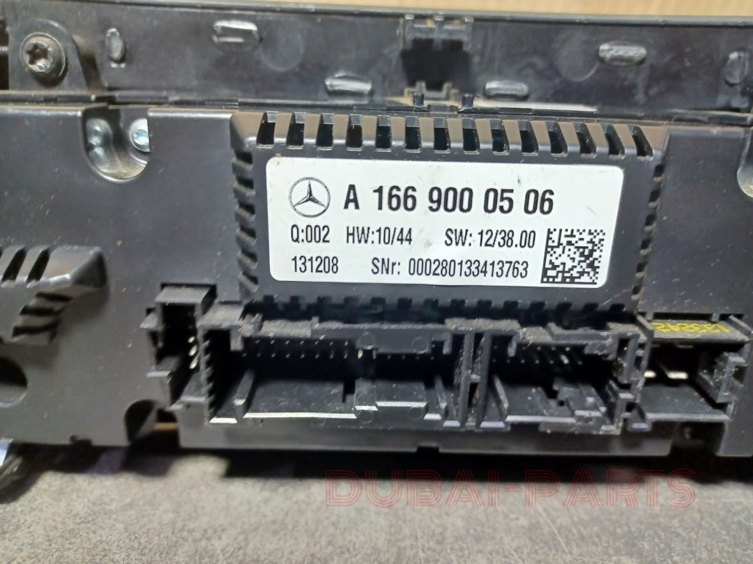 2014-2016 MERCEDES-BENZ W166 GL550 FRONT Heater A/c AC CLIAMTE TEMPERATURE CONTROL A166 9000506