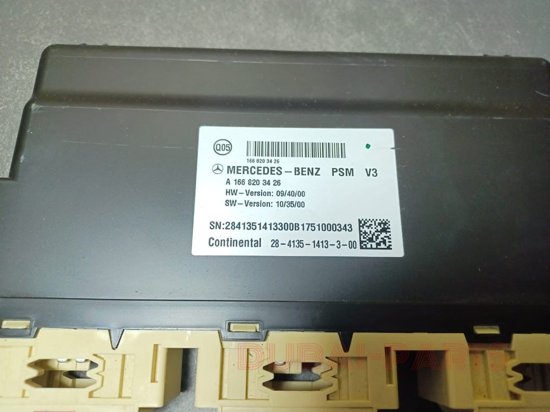 2016-2018 MERCEDES-BENZ GLE350 W166 FRONT RIGHT SEAT CONTROL MODULE A166 8203426 OEM