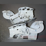2017-2022 MERCEDES-BENZ W213 E-CLASS LEFT AND RIGHT FRONT HOOD BONNET HINGE SET OEM WHITE