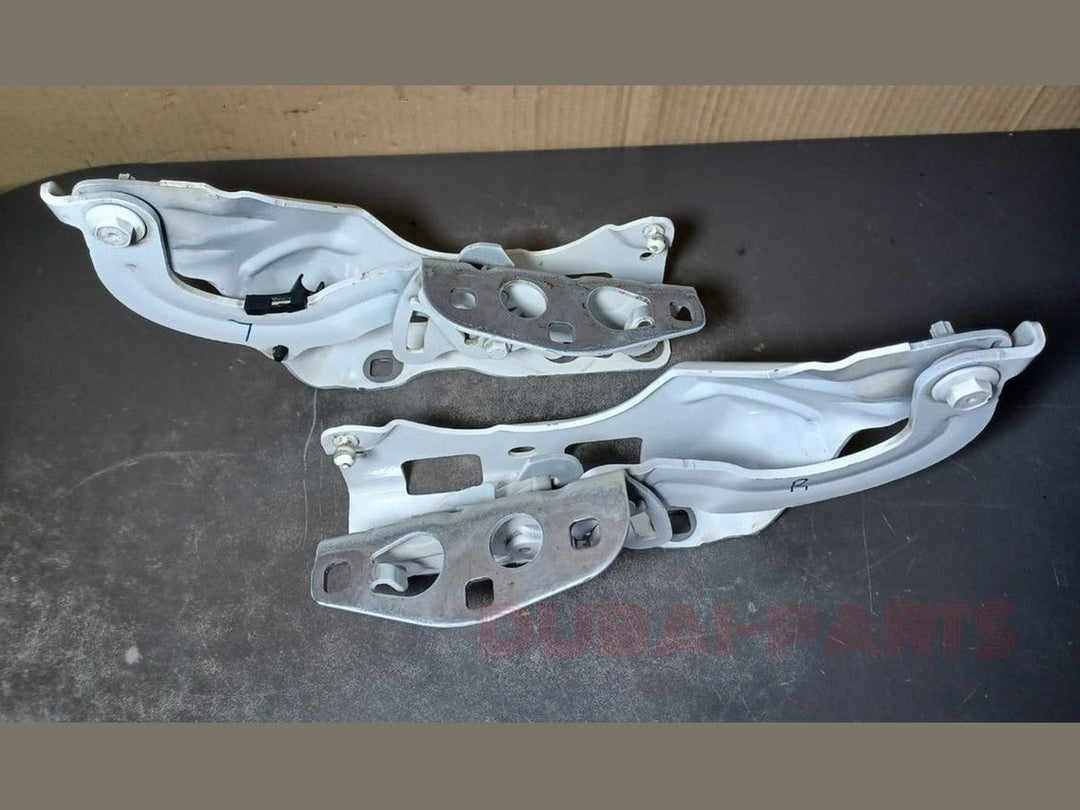 2017-2022 MERCEDES-BENZ W213 E-CLASS LEFT AND RIGHT FRONT HOOD BONNET HINGE SET OEM WHITE