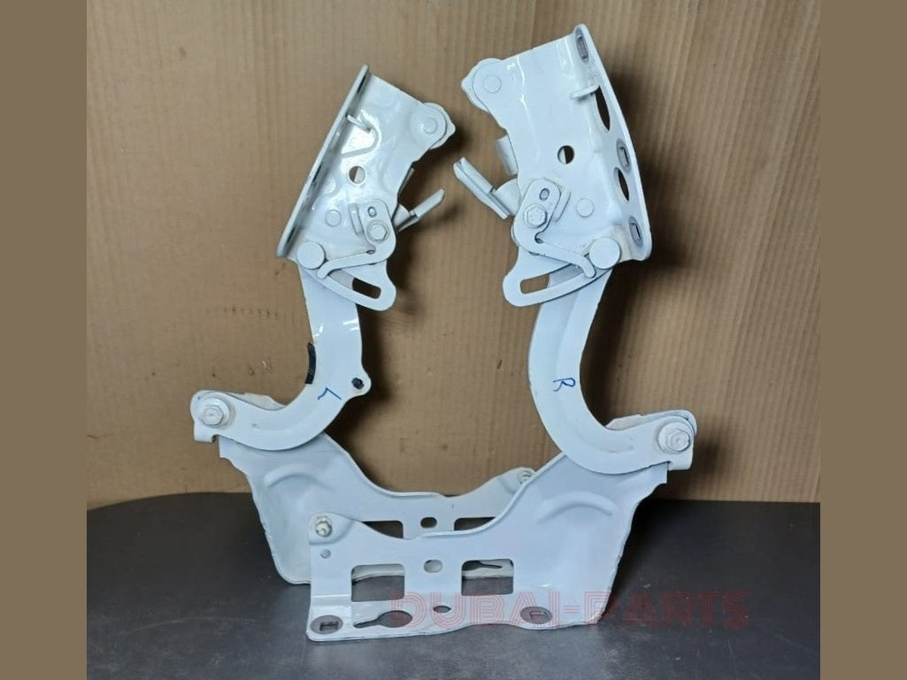 2017-2022 MERCEDES-BENZ W213 E-CLASS LEFT AND RIGHT FRONT HOOD BONNET HINGE SET OEM WHITE