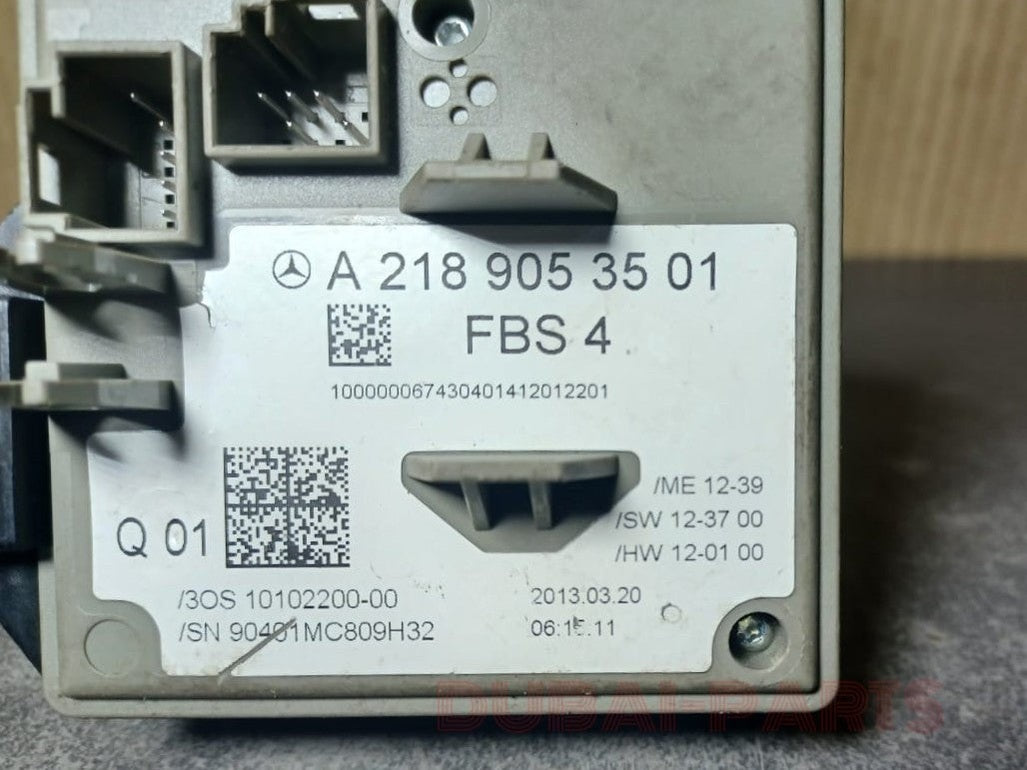 2014-2016 Mercedes-Benz W212 E350 E400 Ignition Switch Control Module W/ Key A218 9053501 OEM