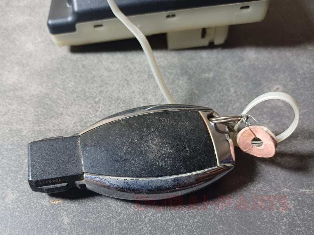 17-20 MERCEDES S400 W222 IGNITION START STOP SWITCH MODULE BUTTON WITH KEY A222 9003412 OEM