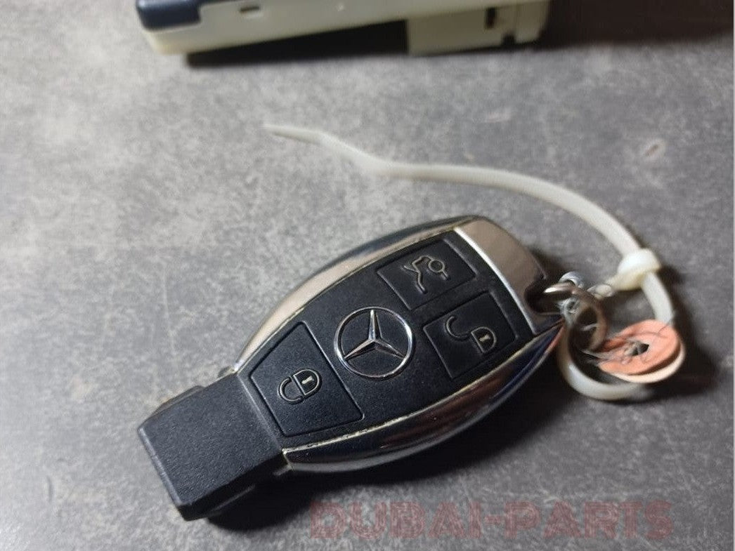 17-20 MERCEDES S400 W222 IGNITION START STOP SWITCH MODULE BUTTON WITH KEY A222 9003412 OEM