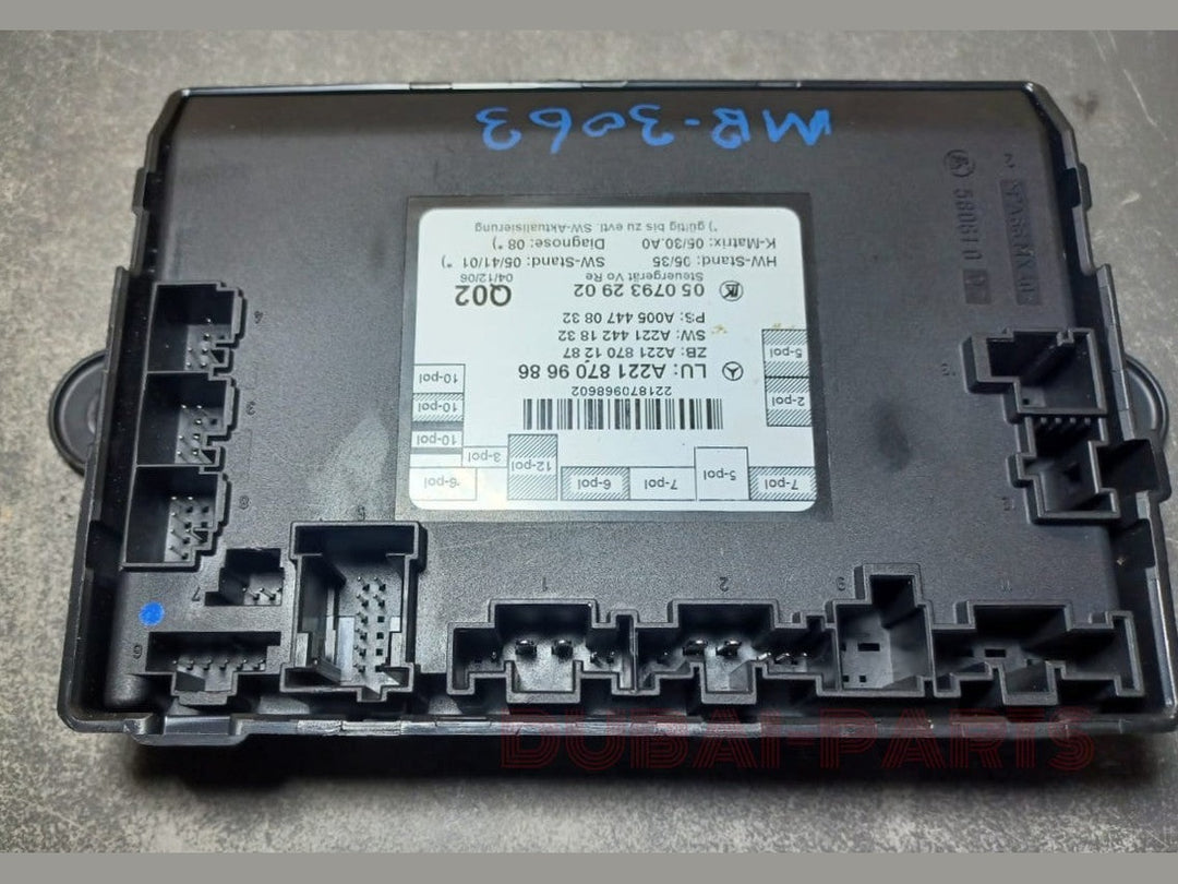 2007-2013 Mercedes-Benz W221 S-Class Original Door Control Unit Module A221 8709686 OEM