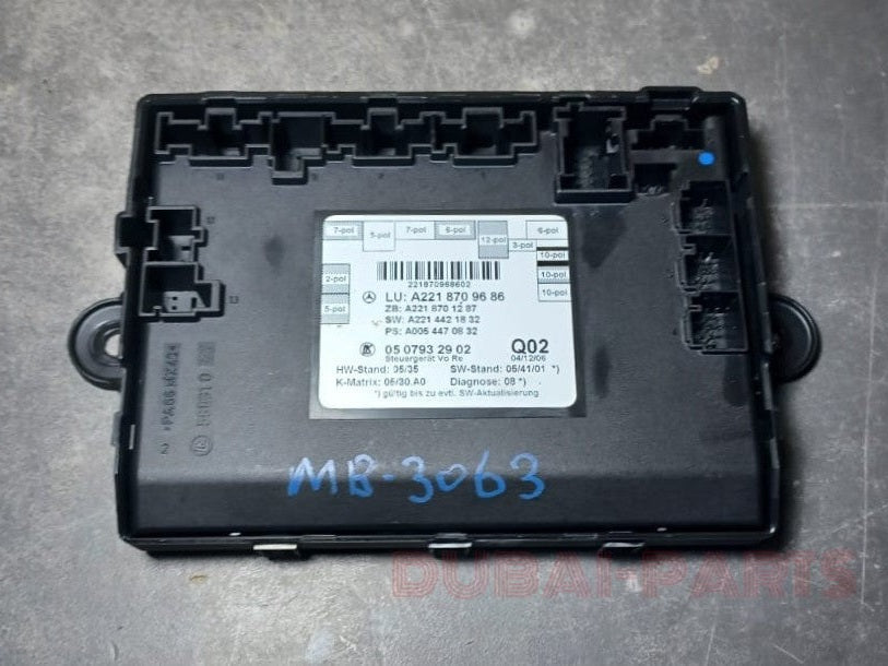 2007-2013 Mercedes-Benz W221 S-Class Original Door Control Unit Module A221 8709686 OEM