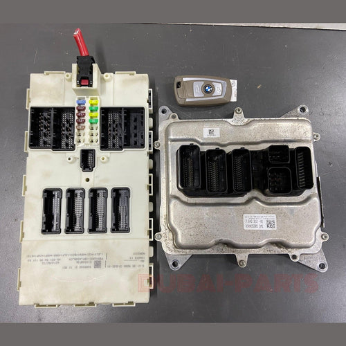 BMW 3er 5er SERIE F30 F10 F11 X3 F25 N20 MOTORSTEUERGERÄT DME ECU SET 7643312 GEBRAUCHT