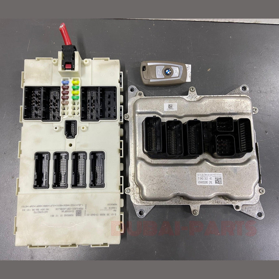 BMW 3,5 SERIES F30 F10 F11 X3 F25 N20 ENGINE CONTROL UNIT DME ECU SET 7643312 USED