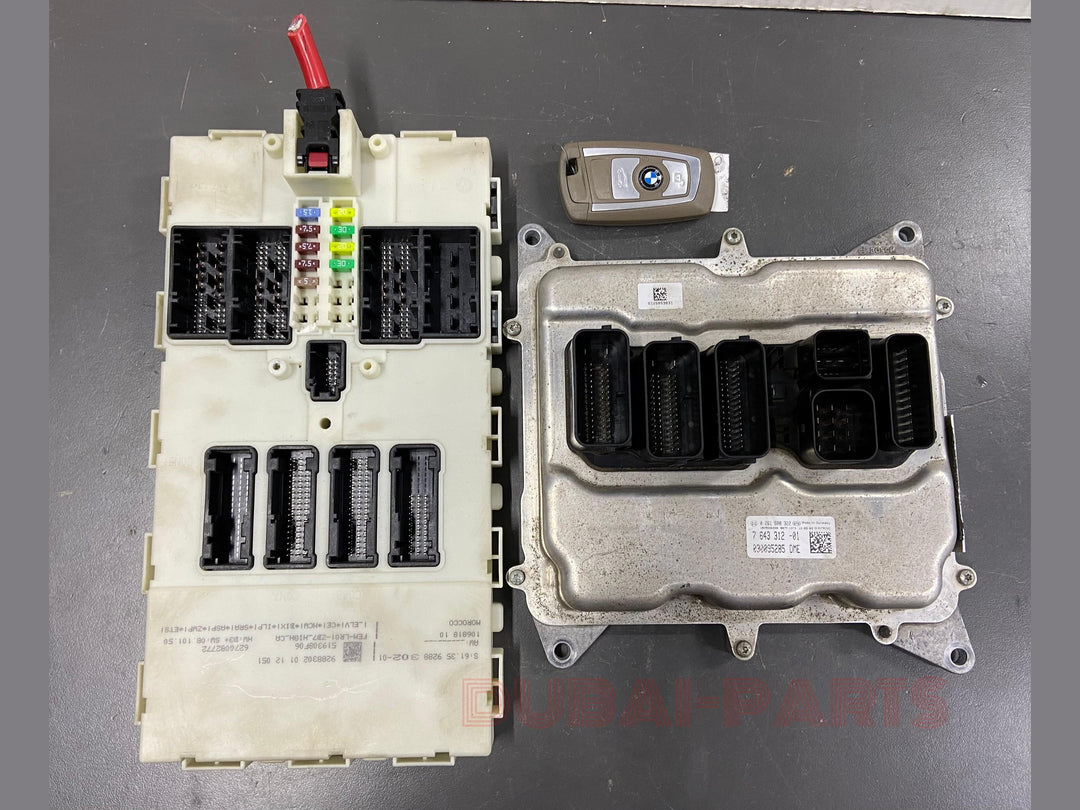 BMW 3,5 SERIES F30 F10 F11 X3 F25 N20 ENGINE CONTROL UNIT DME ECU SET 7643312 USED