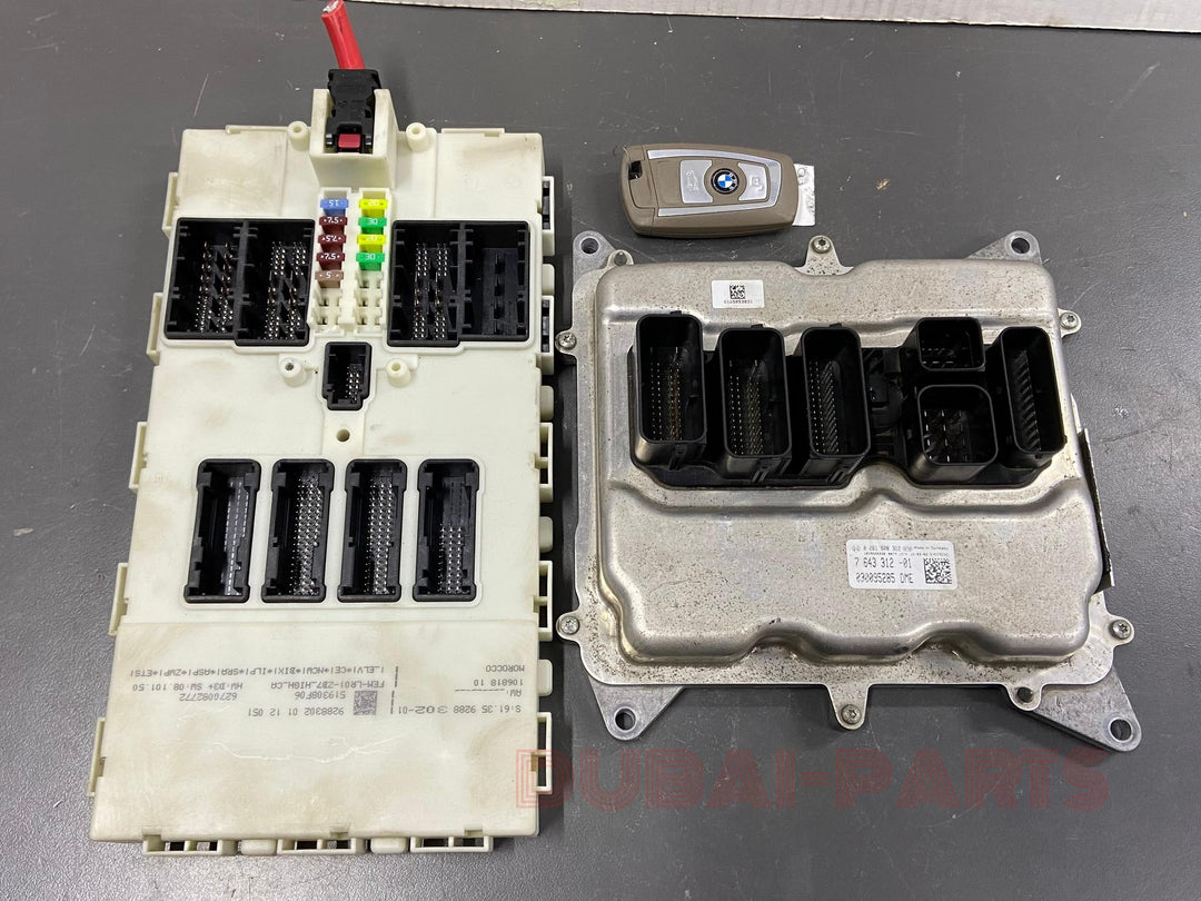 BMW 3,5 SERIES F30 F10 F11 X3 F25 N20 ENGINE CONTROL UNIT DME ECU SET 7643312 USED