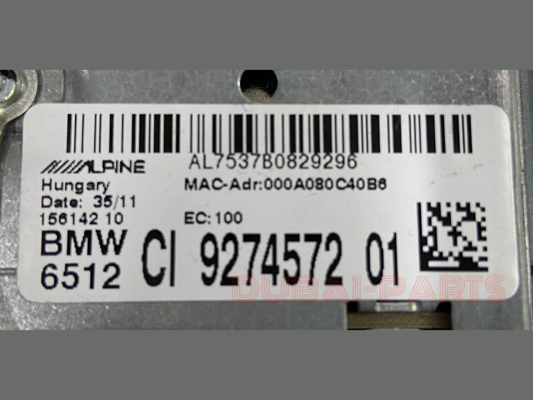 2011-2012 BMW F10 F11 AM FM CD PLAYER RECEIVER UNIT CONTROL MODULE 9274572 OEM USED