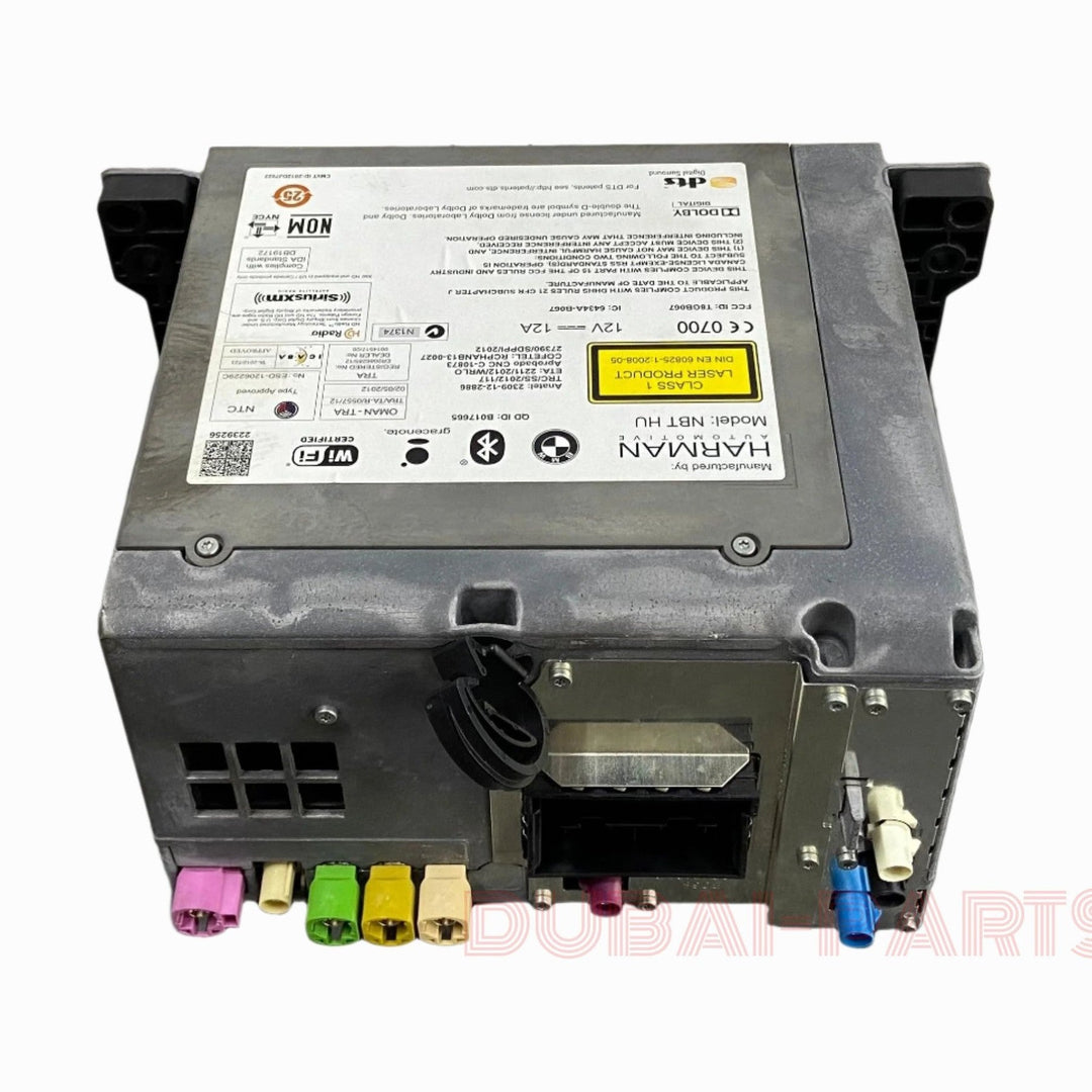 وحدة رأس صوتية أصلية من BMW، طرازات 6 F06 F12، 7 F01، X5 F15، X6 F16، مزودة بنظام ملاحة عالي الجودة، رقم القطعة NBT9347818، مستعملة.