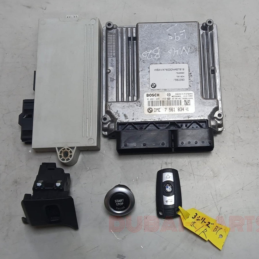 BMW 320i E90 2006 N46 ENGINE CONTROL UNIT ECU KIT DME 7561834