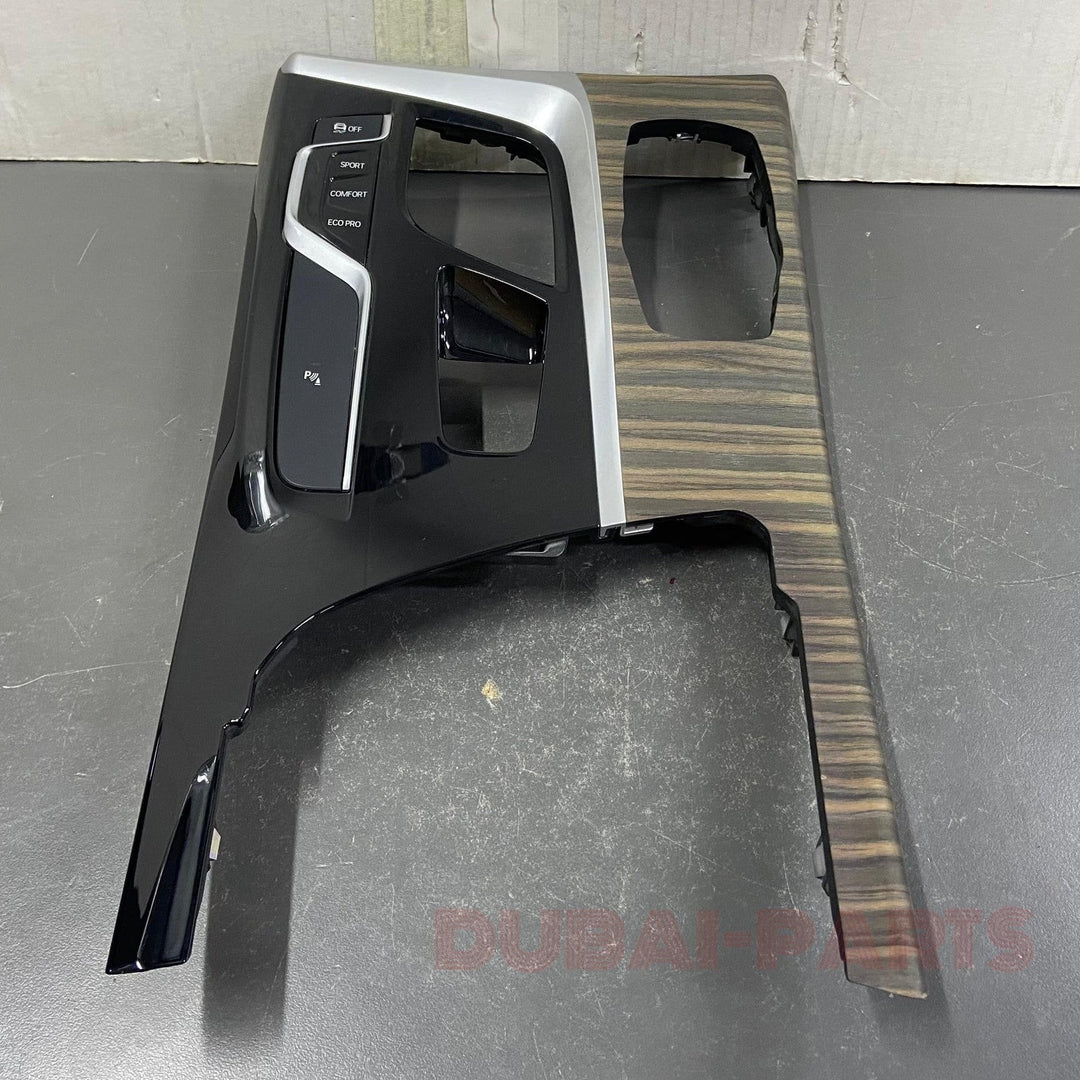 OEM BMW G30 G31 G32 530I 540I Center Console Trim Molding Wood Gloss Black 9383987 Used Item