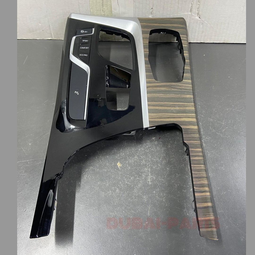 OEM BMW G30 G31 G32 530I 540I Center Console Trim Molding Wood Gloss Black 9383987 Used Item