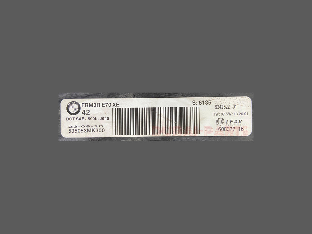 OEM BMW X5 E70 E71 X6 HEADLIGHT LIGHT XENON CONTROL MODULE 9242522 USED ITEM