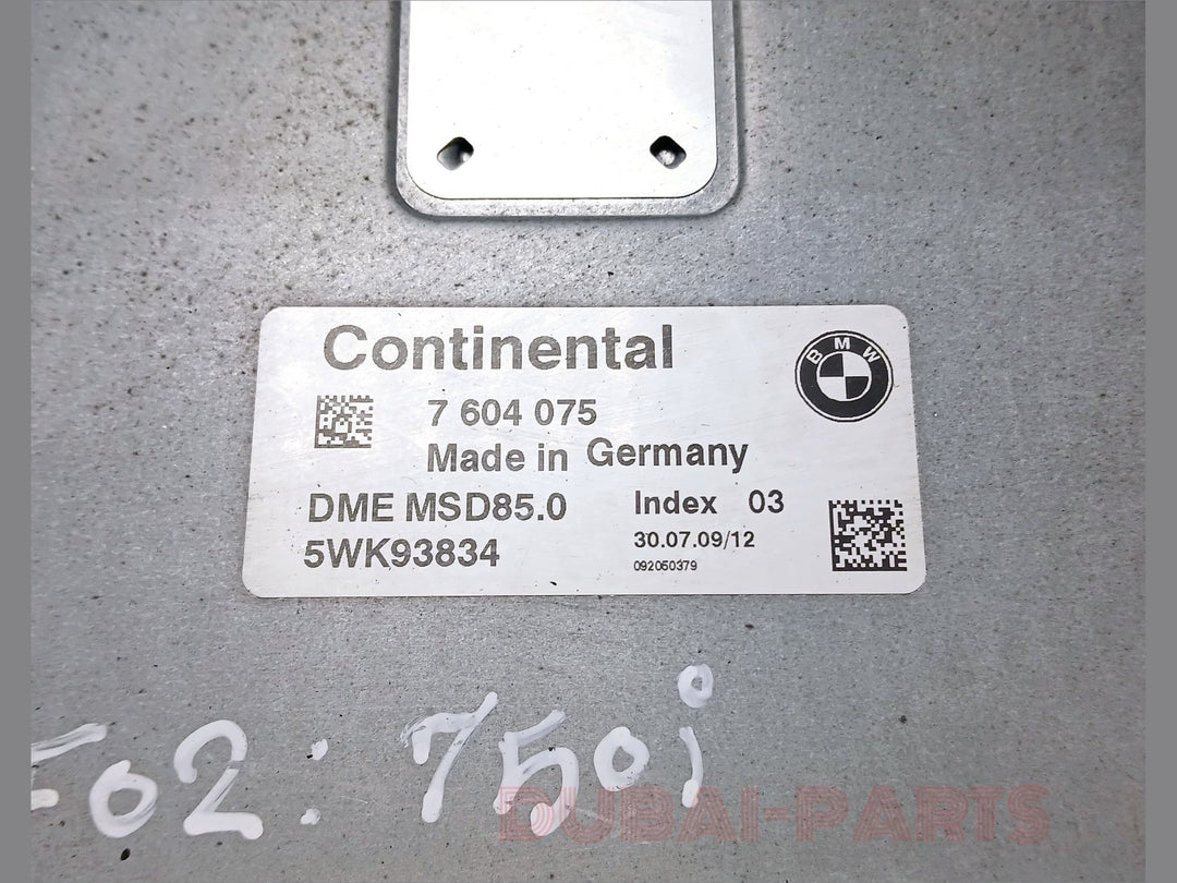 BMW 750i F02 N63 ENGINE CONTROL UNIT ECU KIT DME MSD85.0 7604075