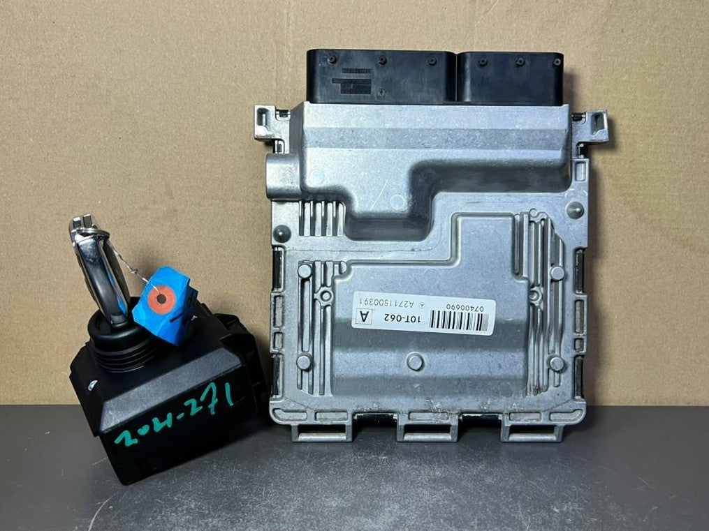 2010-2014 Mercedes-Benz W204 CGI ECU Engine Computer Ignition Key Set A271 1500391 OEM