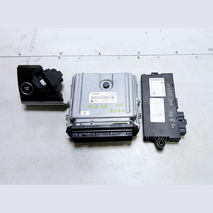 BMW X5 E70 N57D ENGINE CONTROL UNIT ECU KIT DDE 8519147