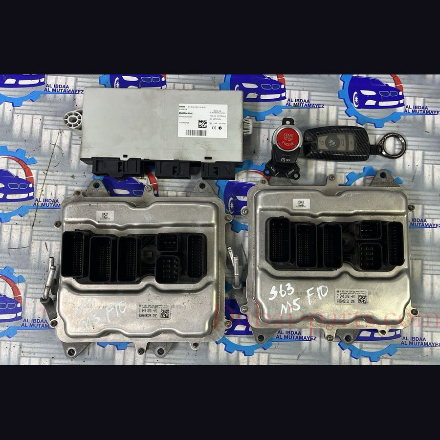 BMW M5 F10 S63 MOTORSTEUERGERÄT ECU SET DME 7640373