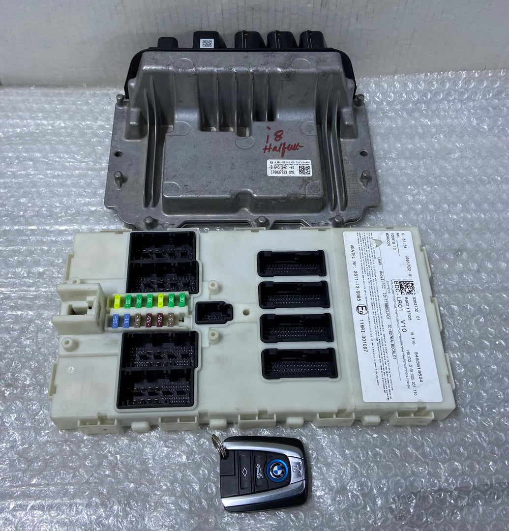 OEM BMW i8 (112) ENGINE CONTROL UNIT ECU SET DME 8645342 BOSCH