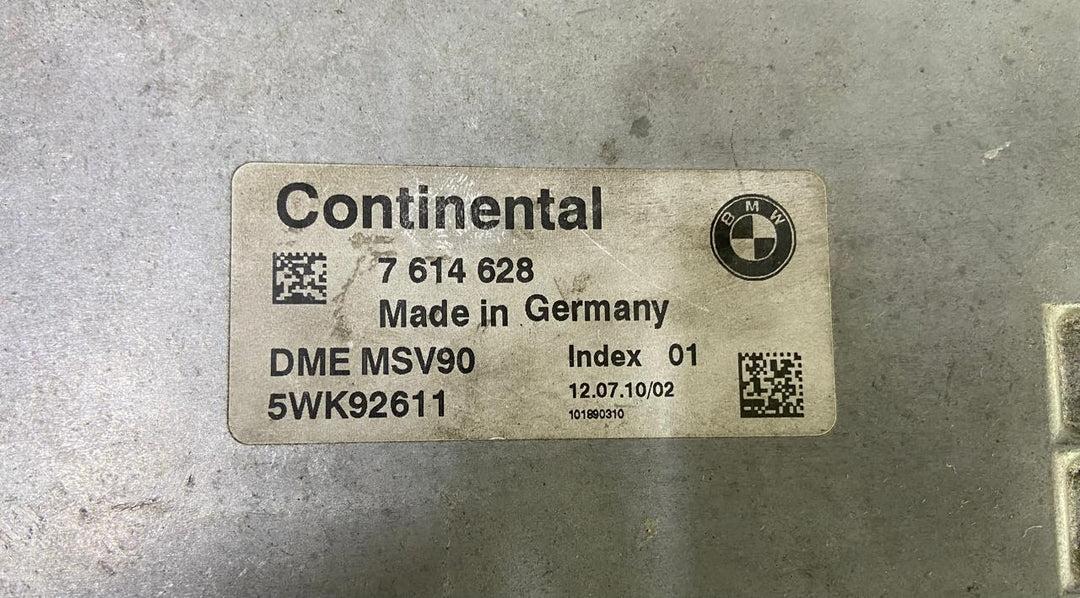 2011-2012 BMW F10 F25 528I 528 523i N52 ENGINE CONTROL MODULE DME MSV90 ECU SET 7614628