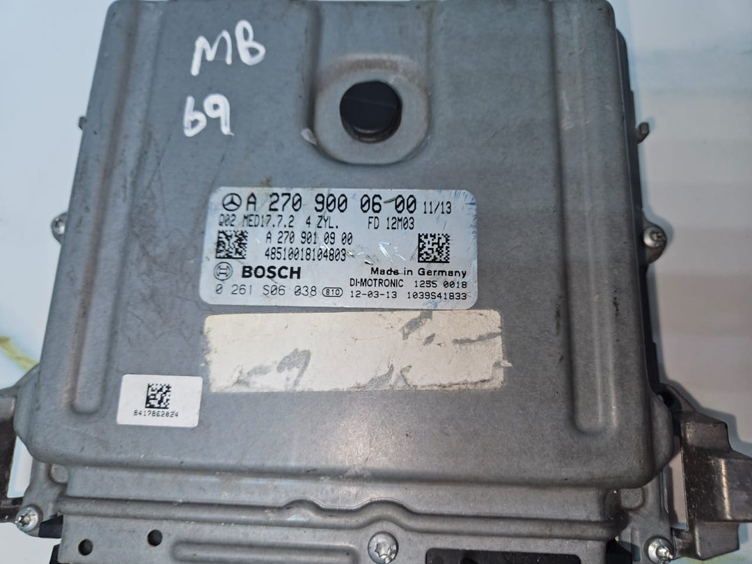 12-13 Mercedes W246 B-Class Engine Control Module Unit ECM ECU A270 9000600 OEM