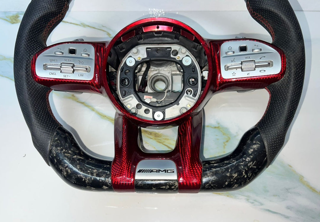 Mercedes W205 AMG Steering Wheel Multi Function Sport Assembly W \ Paddle Shifts