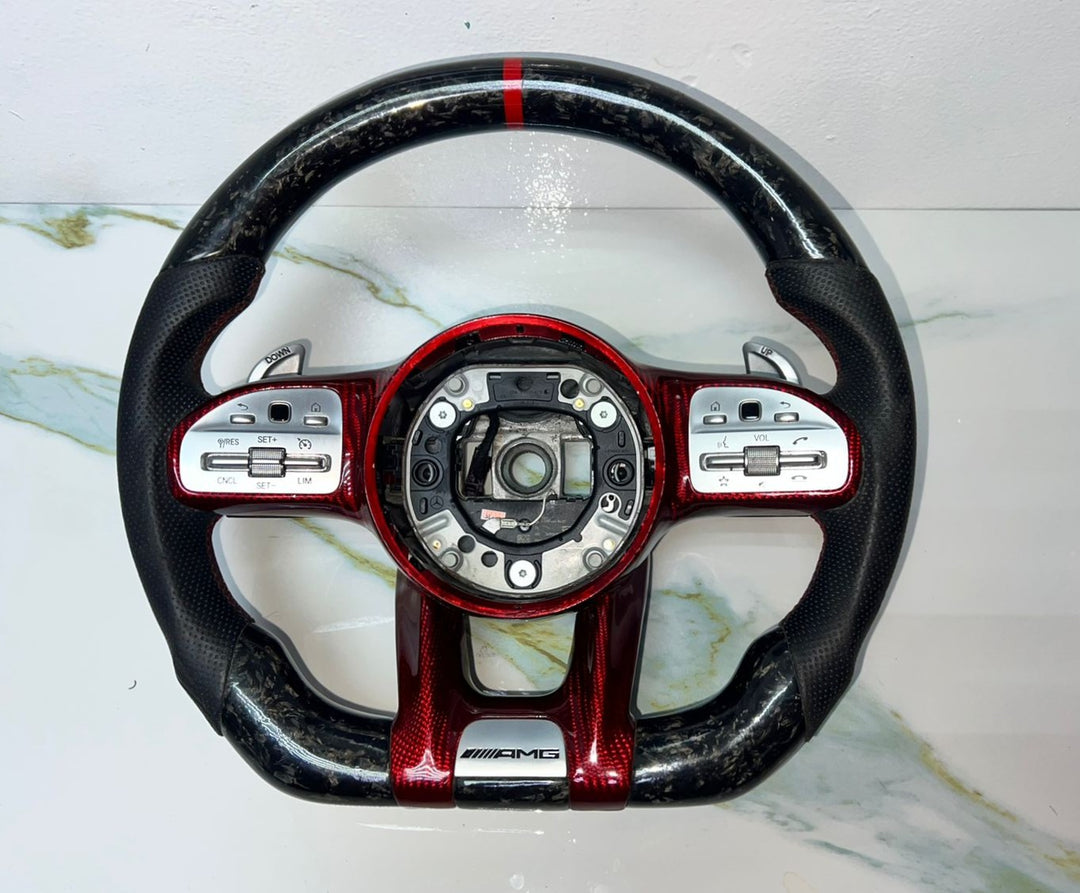 Mercedes W205 AMG Steering Wheel Multi Function Sport Assembly W \ Paddle Shifts