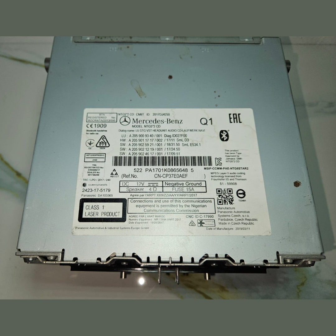 14-18 Mercedes W205 C300 Radio Audio Head Unit CD DVD Changer A205 9009340 OEM