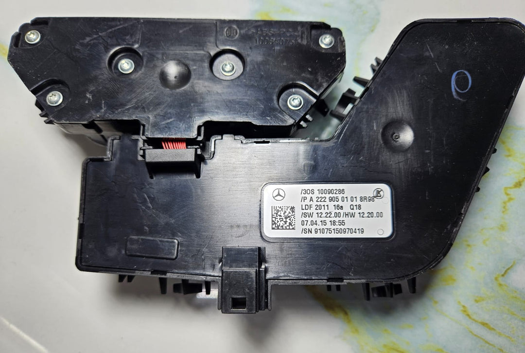 Mercedes W222 S-Class Left Side Seat Control Switch Module A222 9050101 OEM