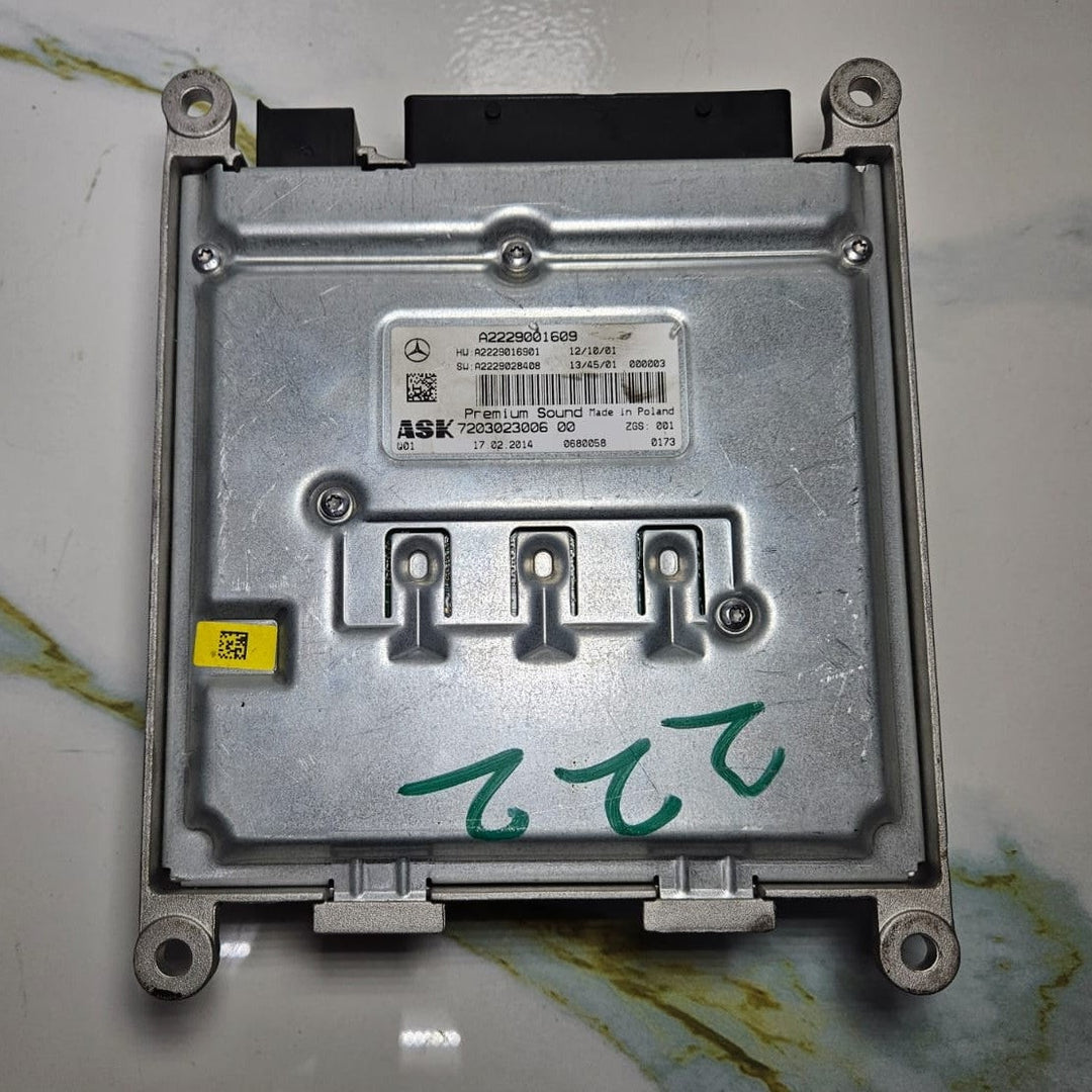 15-20 Mercedes Benz W222 S-Class ASK Premium Sound Amplifier A222 9001609 OEM