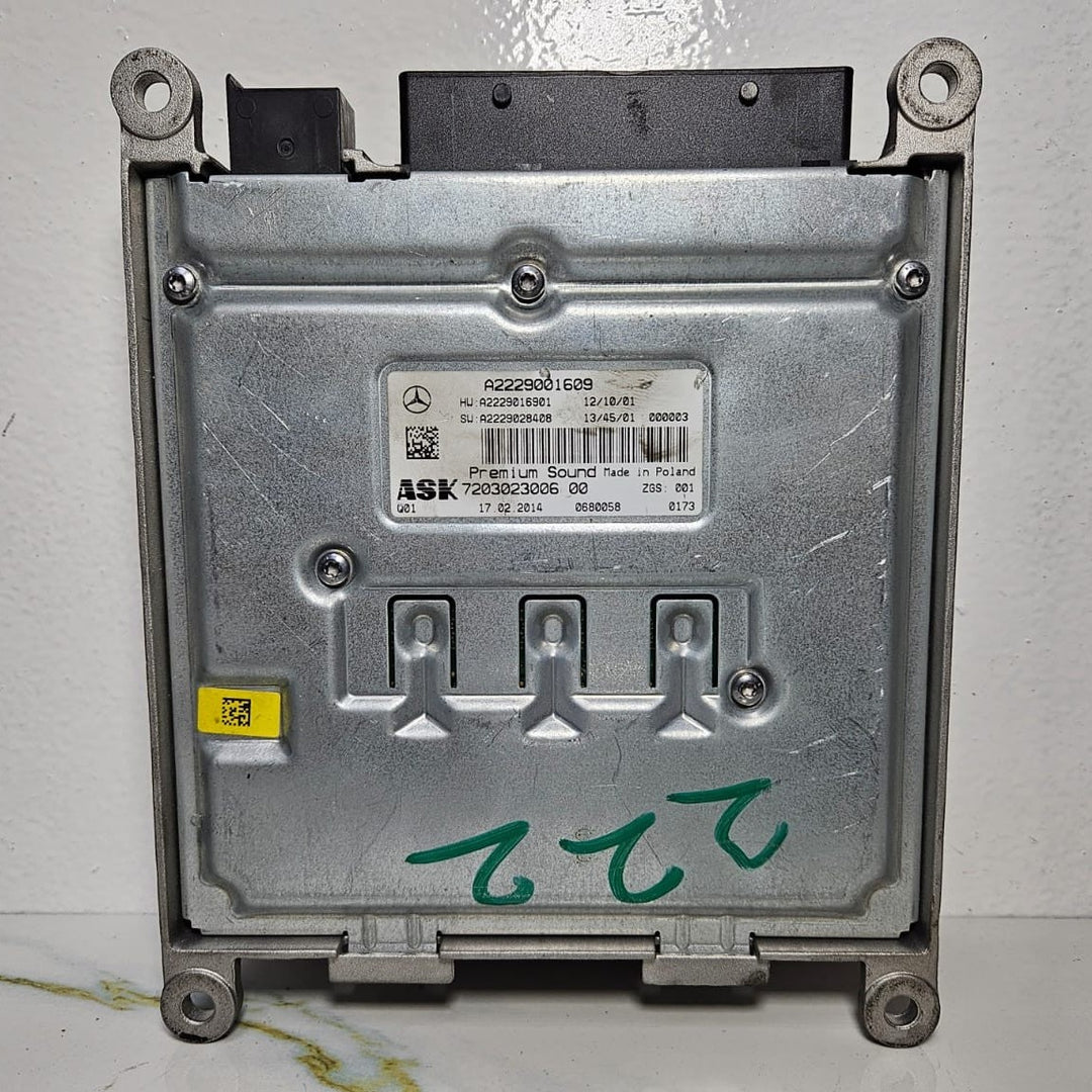 15-20 Mercedes Benz W222 S-Class ASK Premium Sound Amplifier A222 9001609 OEM
