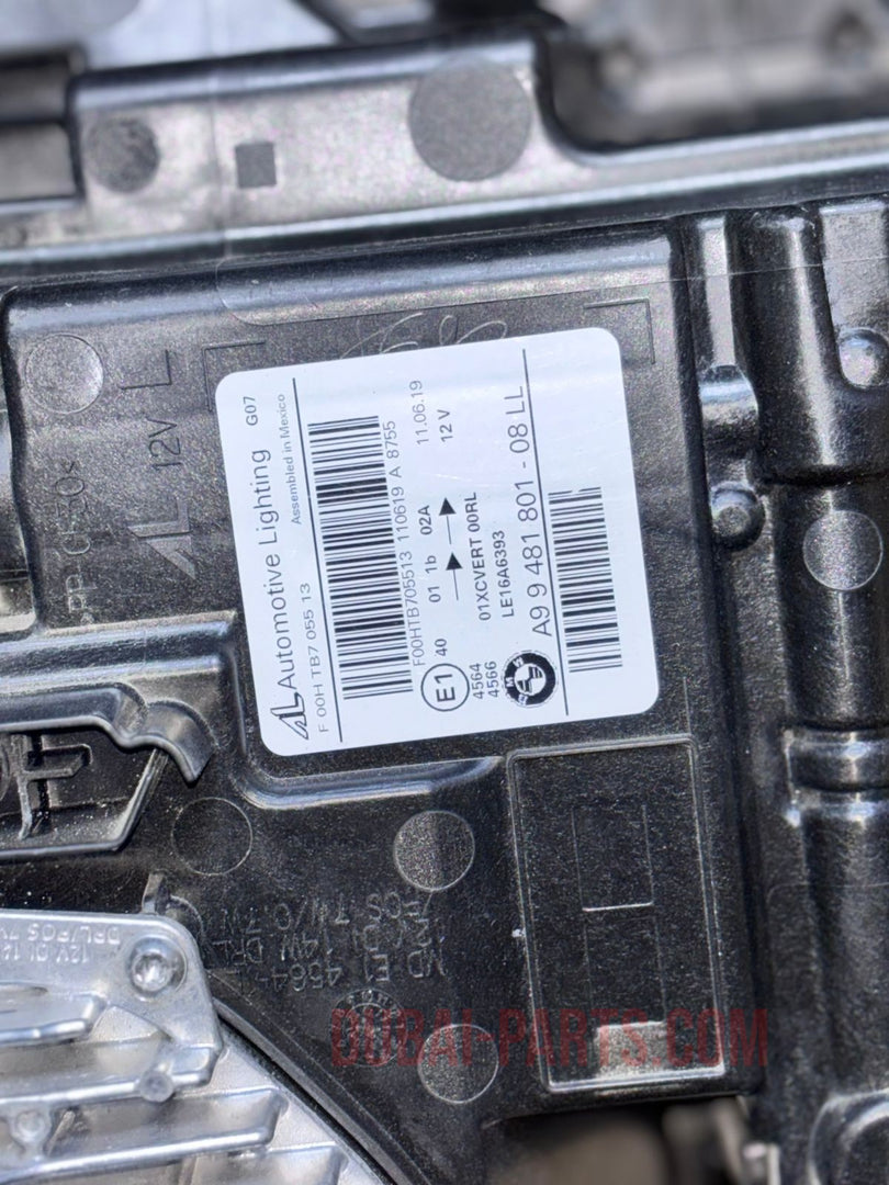 BMW G07 X7 2020 HEADLIGHT LHS ECE LASER 9481801