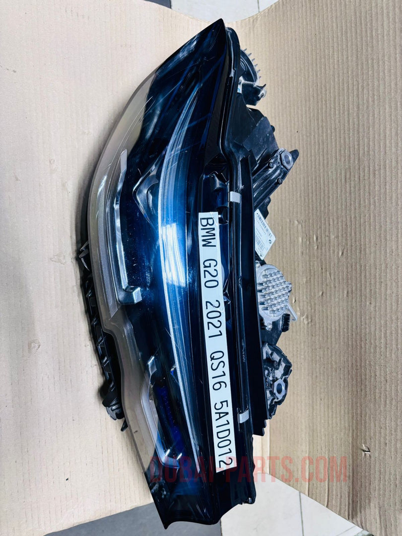 مصباح أمامي ديناميكي أصلي لسيارة BMW G20 330I 330E 340I ذات المقود الأيمن، موديل 2021، رقم القطعة 5A1D012