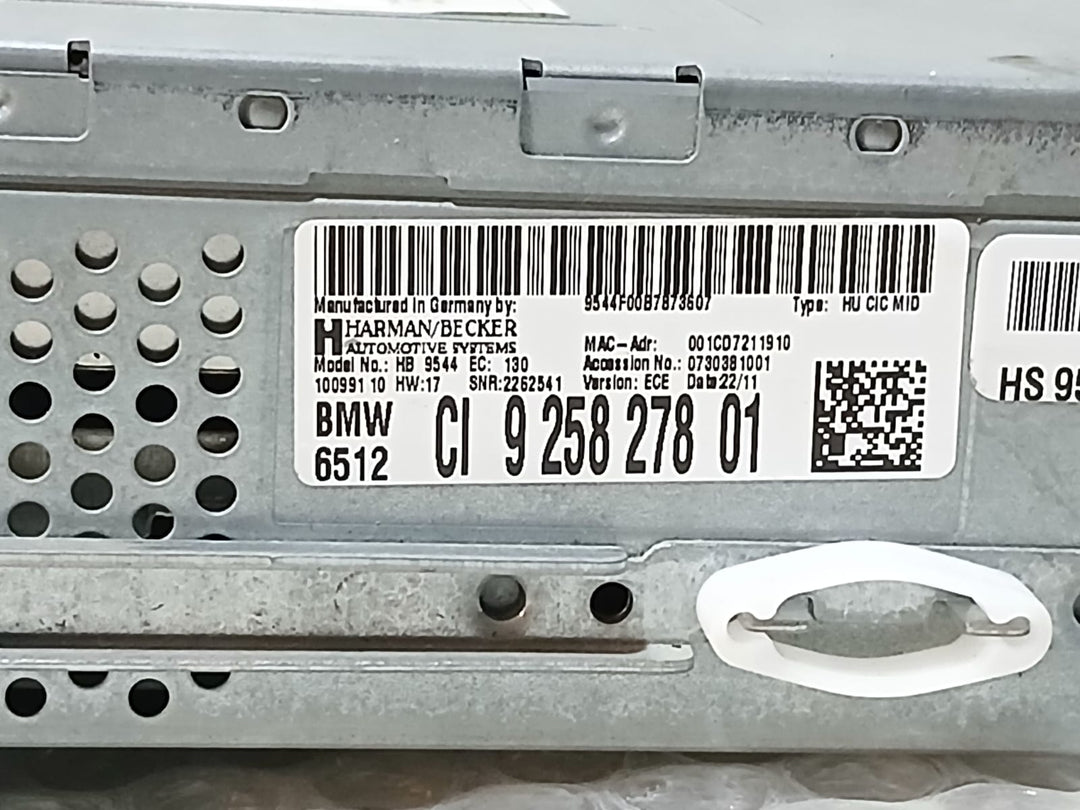 BMW E81 E90 E91 E92 E93 Radio-CD-Navigationsgerät mit GPS-Navigationssystem CIC MID CD38 9258178