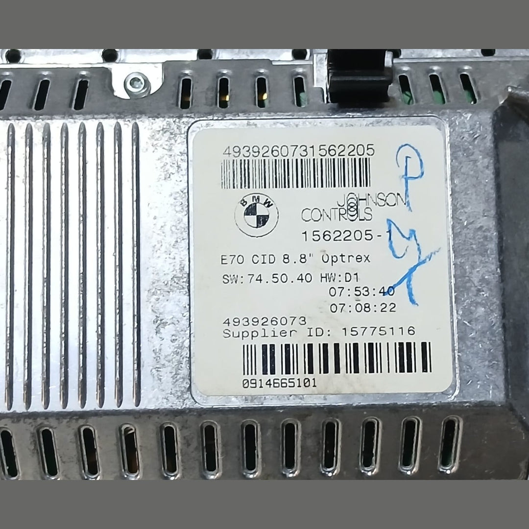 BMW X5 X6 E70 E71 LCI Display 9392607 CID 8.8 OPTREX 2010-2012