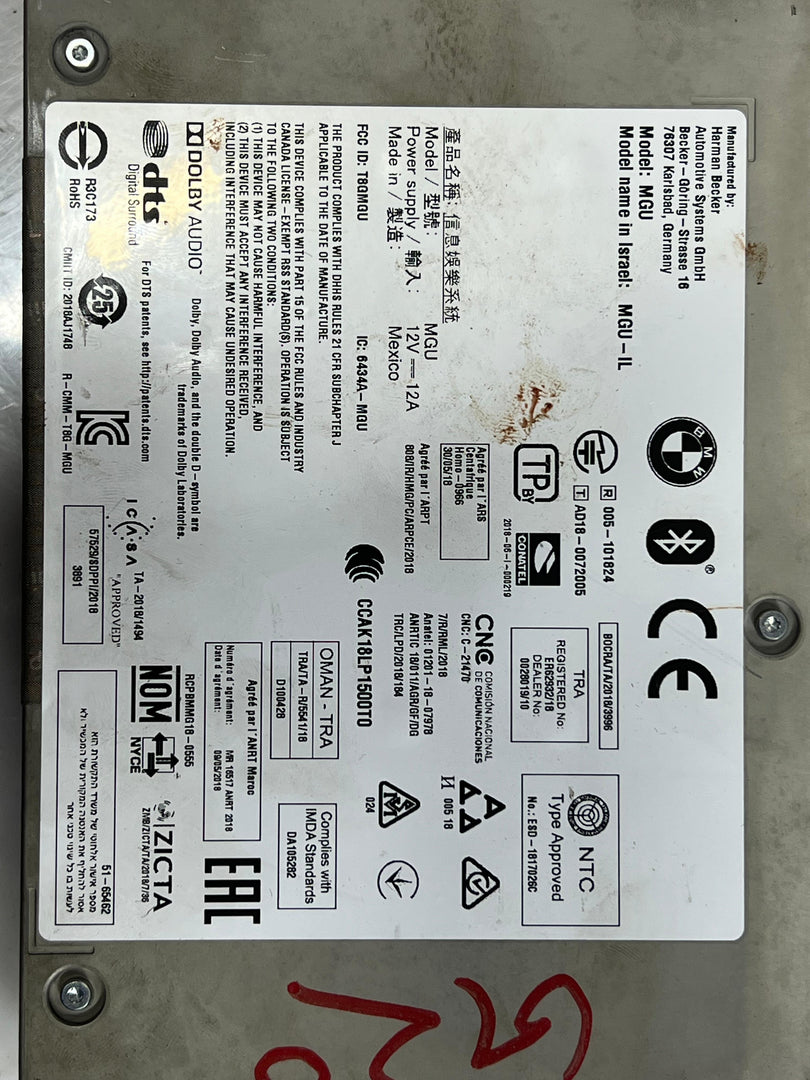 BMW 8 Series Gran Coupe RADIO G16 C15A318D601