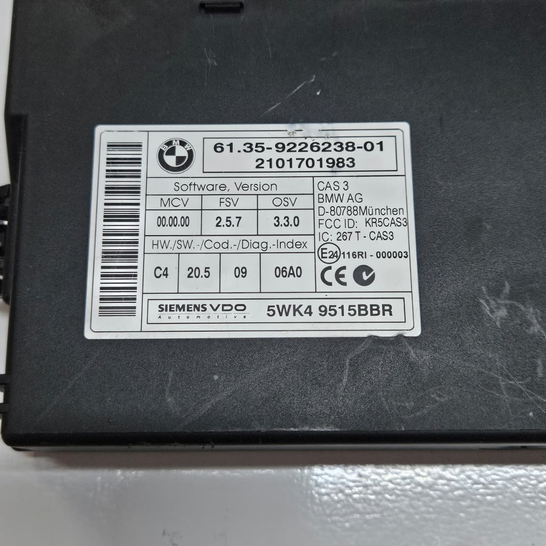 2010-2015 BMW E84 X1 N46 Engine Control Module DME ECU KEY SET 7603575 USED