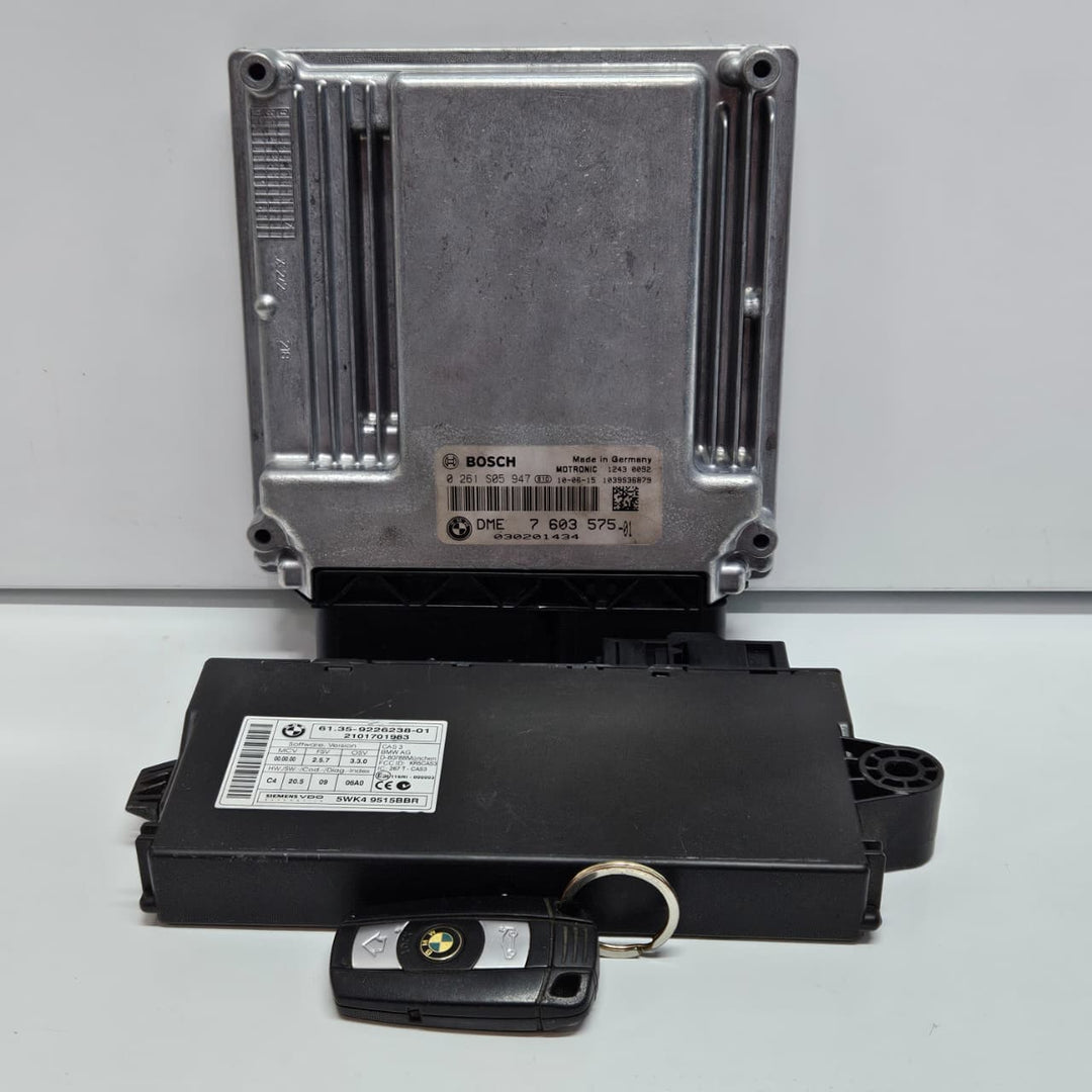 2010-2015 BMW E84 X1 N46 Engine Control Module DME ECU KEY SET 7603575 USED