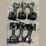BMW M57 E70 3.0L Diesel Piston Set – Used OEM