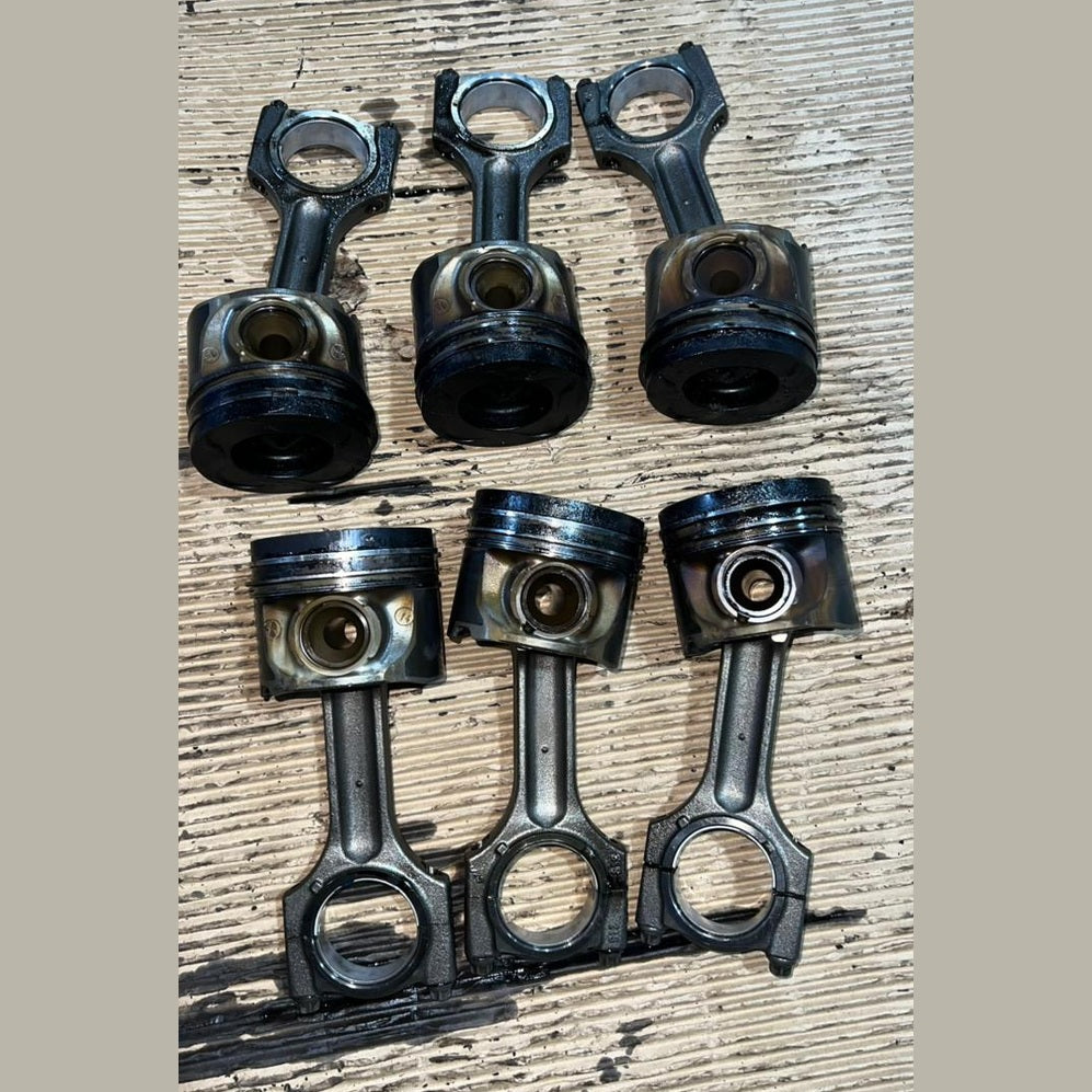 BMW M57 E70 3.0L Diesel Piston Set – Used OEM