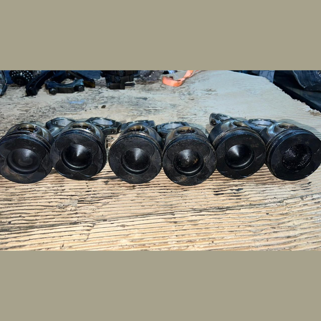 BMW M57 E70 3.0L Diesel Piston Set – Used OEM