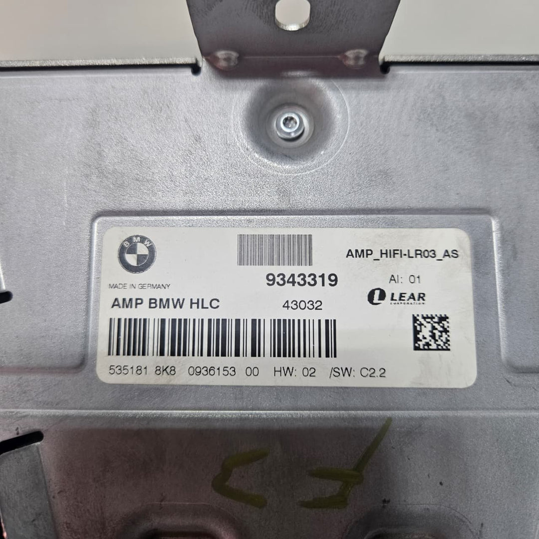 2014-2015 BMW 428i 435i Gran Coupe Audio Amplifier 9343319