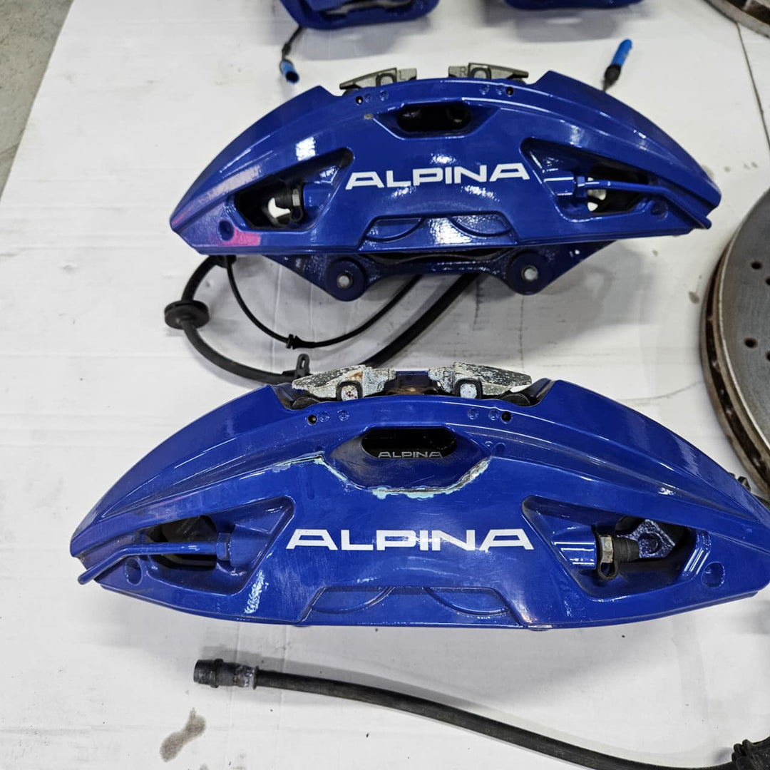 BMW ALPINA B5 G30 LCI 2023 Complete Brake Set Front Rear Discs Calipers OEM 7996531 7996532
