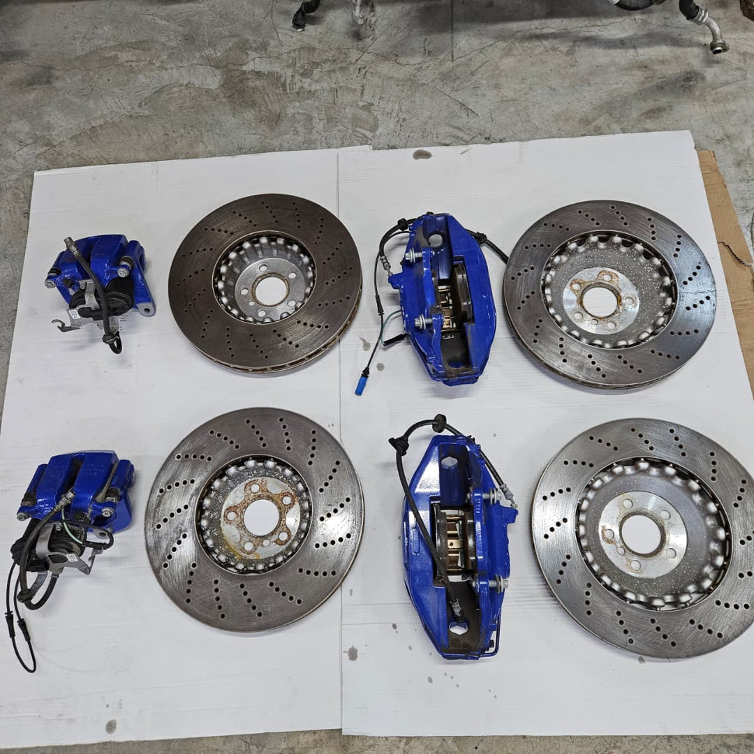 BMW ALPINA B5 G30 LCI 2023 Complete Brake Set Front Rear Discs Calipers OEM 7996531 7996532